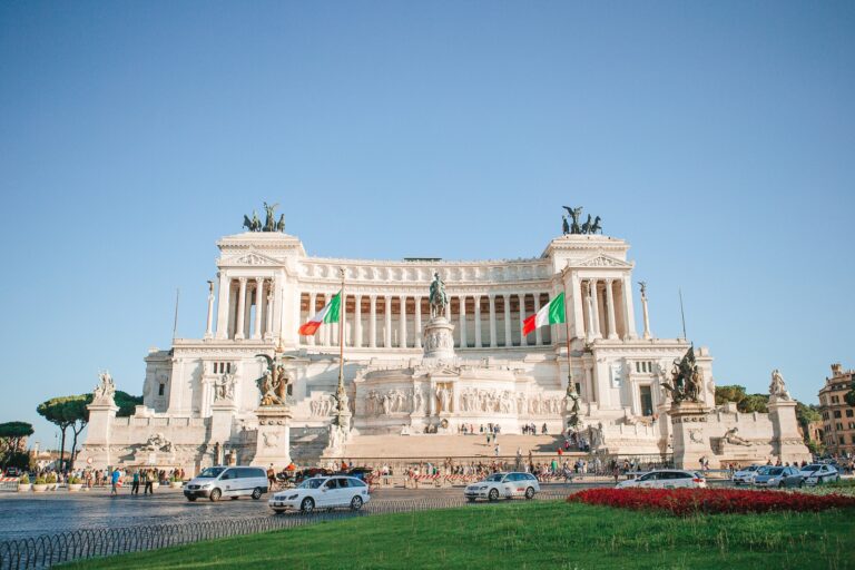 Monument Vittorio Emanuele II or Altar of the Fatherland in Roma, Italia